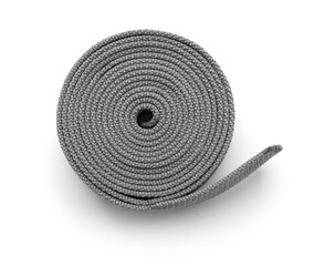 Roll of gray nylon heavy duty webbing strap