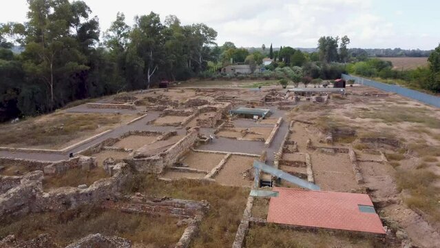 The Roman Villa of Torre Aguila located in Extremadura, Spain was found in 1984 after earthworks completed by a farmer