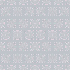 Abstract geometric background with circles Geometry seamless pattern For fabric surface design packaging home decor gift wrap pillows bedding stationery backgrounds and wallpaper Vector illustration