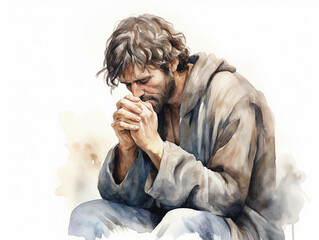 jesus cristo em oração 