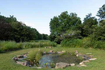 Garden view in Bellevue State Park, Iowa
