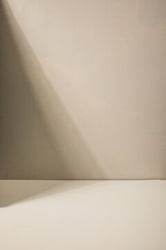 Beige painted surface corner

