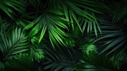 A close-up perspective showcasing a background of vibrant green leaves.