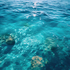 Fototapeta na wymiar Turquoise Water Close-Ups - Stunning Backgrounds.