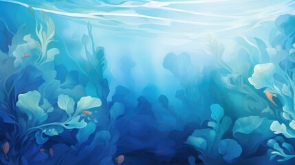 Fototapeta na wymiar Abstract beautiful sea underwater background