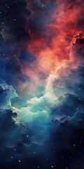 Fototapeta premium Abstract space background, mobile phone wallpaper