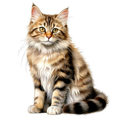 Fototapeta premium American Bobtail cat png
