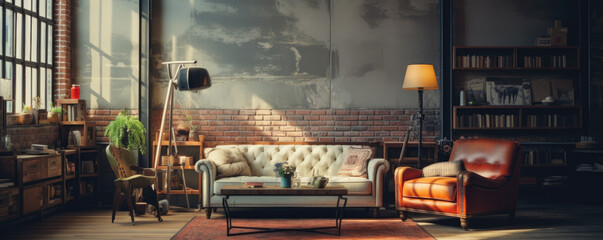 Hipster style interior