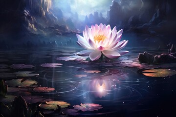 Blossom green water pink plant flower lily lake blooming lotus nature