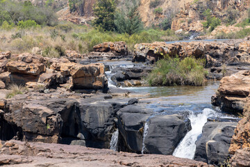 Flussabschnitt im felsigen Blyde River Canyon Nature Reserve