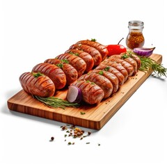 Meat Sausages on Board
