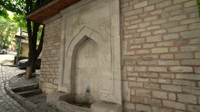 old fountain by Kariye Museum church, Istanbul jk01