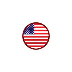 US badge flag icon isolated on white background 