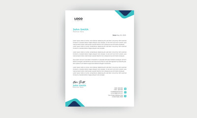 Simple and Creative letterhead template design