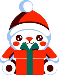 Cute Christmas Baby Animal in Kawaii style_10