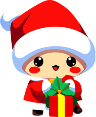 Cute Christmas Baby Animal in Kawaii style_06