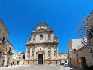 Obraz premium Church of Santa Chiara, in the baroque city of Lecce