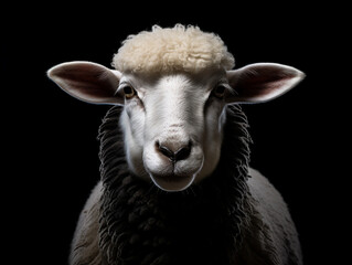 portrait of a sheep - Powered by Adobe