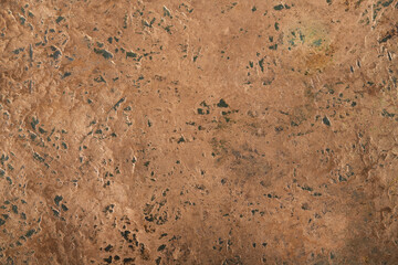 Distressed copper surface background texture