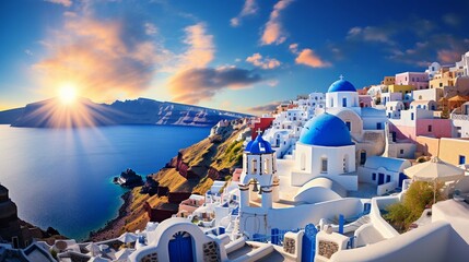 Whimsy and wonder sing through the picturesque islands and islets of Greece. - obrazy, fototapety, plakaty