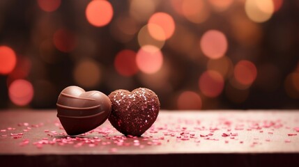 valentine's day, chocolate, chocolate gift - obrazy, fototapety, plakaty