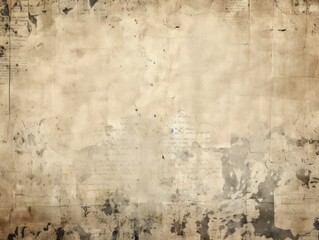 Vintage newspaper paper. Old texture. Grunge background.