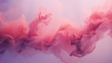  a group of pink smokes floating in the air on a blue and pink background with a white cloud in the middle of the image.