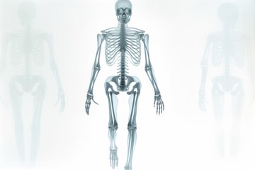 X-ray or radiograph of man showing anatomy of bones and joint of human patient in medical clinic