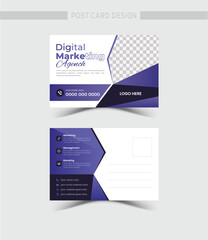 Expert Corporate design for a company post card template