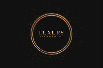 Golden frame luxury sparkling background
