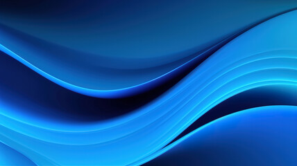 Wave light blue gradient graphic background with curved pattern wallpaper. Generative AI