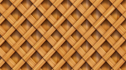 3d brown gradient seamless cubic geometric shape pattern design. Generative AI