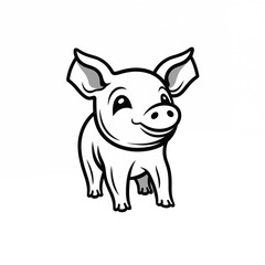 pig cartoon illustration