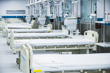 Intensive care unit at the hospital is ready to receive patients