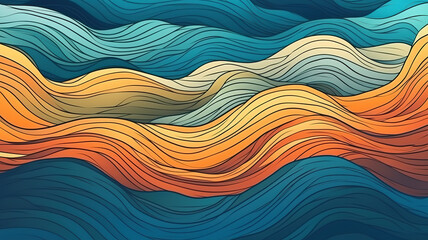Obraz premium Coloured beach background. Generative AI