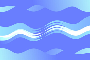 Fototapeta premium Modern futuristic blue tones wavy gradient line motion digital technology Presentation 