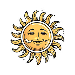 sun cartoon illustration