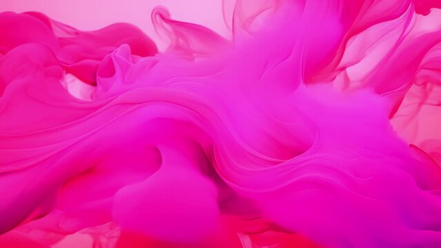 A swirling, molten mass of hot pink lava, undulating and shifting as it bubbles and flows.
