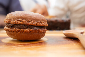 The macarons looked delicious.
