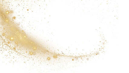Gold shiny sparkles PNG for graphic design