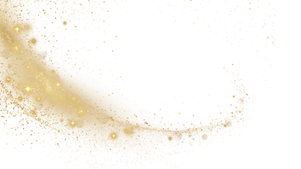 Gold shiny sparkles PNG for graphic design