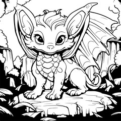 mythical creatures coloring page