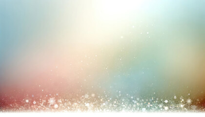 Abstract snowy background with pastel colors perfect for festive designs. Generative ai.