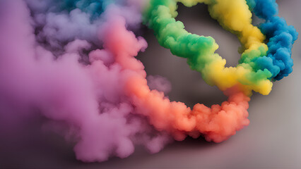 Abstract graphic background of colourful smoke for graphical resources | Ai illustration