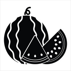 watermelon icon vector design template