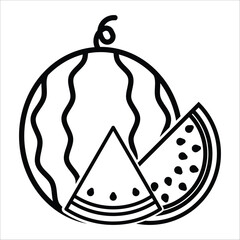 watermelon icon vector design template
