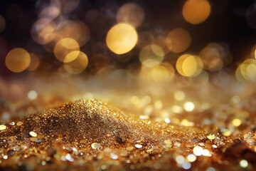 abstract golden twinkle background