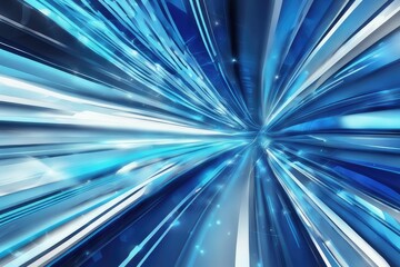 Futuristic abstract background with blue lines and lights