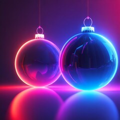 Globo navidad ne&oacute;n