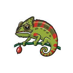 Cute Chameleon vector illustration